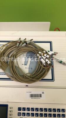 Mortara Instruments ELI 250 ECG Machine on Stand with 10 Lead ECG Leads (Powers Up) - 4