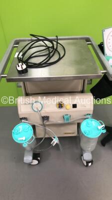 1 x Eschmann ST80 Suction Trolley and 1 x Greenlight 300 Blood Pressure Meter on Stand (Incomplete - Missing Wheels - See Pictures) - 3