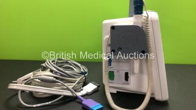 GE Dash 2500 Patient Monitor with SpO2, ECG, NIBP Options and 1 x SpO2 Finger Sensor, NIBP Lead (Powers Up) * Mfd 2010 * **SCG09088056WA** - 3