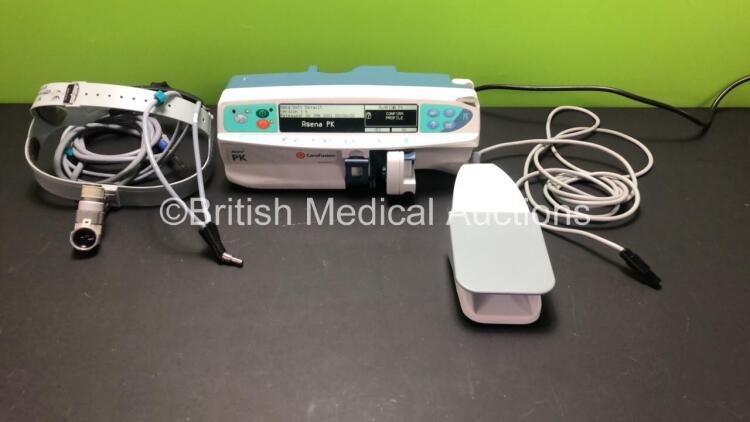 Mixed Lot Including 1 x CareFusion Alaris PK Syringe Pump (Powers Up) 1 x Nouvag Vario Footswitch and 1 x Luxtec Headlight *800512364 - 5877F1308R*