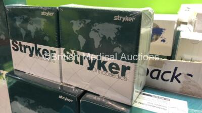 Job Lot of Stryker Orthopaedics Including Acetabular Shells, Hip Stems, Inserts and Femoral Head *Out of Date* - 2