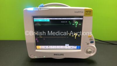 Philips Intellivue MP30 Touch Screen Patient Monitor (Powers Up) with Philips M3001A Module *Mfd 2008*