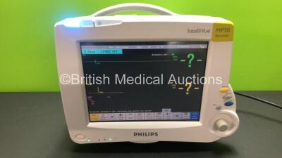 Philips Intellivue MP30 Touch Screen Patient Monitor (Powers Up) with Philips M3001A Module *Mfd 2008*