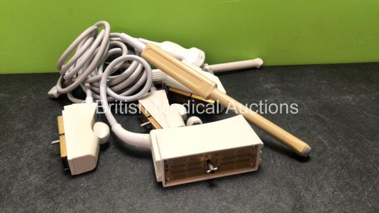 Job Lot of Acuson Transducer / Probes Including 1 x Acuson EC7 Transducer / Probe, 1 x Acuson EVC8 Transducer / Probe, 1 x Acuson 8C4 Transducer / Probe and Acuson V714 Transducer / Probe,