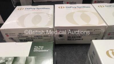Job Lot of DePuy Orthopaedic Implants Including Anchor Pegs, Stems, Tibialis and Bone Screws *Some Expires, Some In Date* - 5