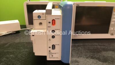 4 x Drager Infinity Delta XL Patient Monitors (All Power Up with Cracked Casing-Power Supplies Not Included) *SN 5399457656, 5399455061, 5397457660, 6001592468* - 4