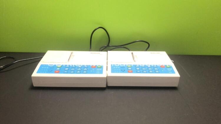 2 x Schiller AT-1 ECG Machines (Both Power Up) *SN 19059540