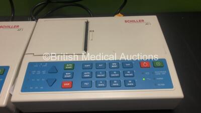 2 x Schiller AT-1 ECG Machines (Both Power Up) *SN 19059540 - 2