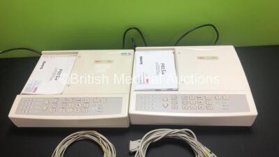 2 x Seca CT6i ECG Machines with 10 Lead ECG Leads (Both Power Up) - 2