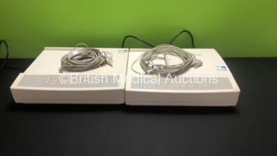 2 x Seca CT6 i ECG Machines with 10 Lead ECG Leads (Both Power Up)