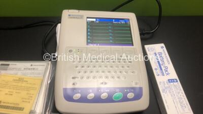 Nihon Kohden Cardiofax S ECG Machine with 10 Lead ECG Lead and Accessories (Powers Up) - 2