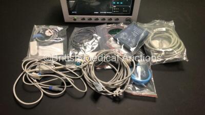 Edan IM8a Patient Monitor with CO2, T1, T2, IBP1, IBP2, ECG, NIBP, SPO2 and Printer Options, 3 Lead ECG Lead, NIBP Cuff and Hose and SPO2 Finger Sensor (Powers Up) - 3