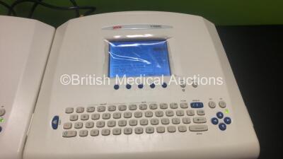 2 x Seca CT8000L ECG Machines with 10 Lead ECG Leads (Both Power Up) - 2