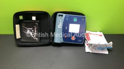 Philips Heartstart FR2+ Defibrillator in Carry Case with Battery *Install Date 11-2024* (Powers Up and Passes Self Test) *0203084076*