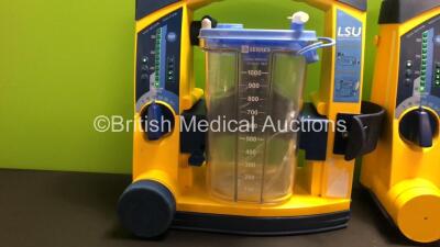 3 x Laerdal LSU Suction Units with 3 x Suction Cups and 3 x Lids (All Power Up) *78271469813 - 78252087378 - 78501361985* - 4