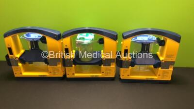 3 x Laerdal LSU Suction Units with 3 x Suction Cups and 3 x Lids (All Power Up) *78211468306 - 78271469755 - 78501362272* - 5