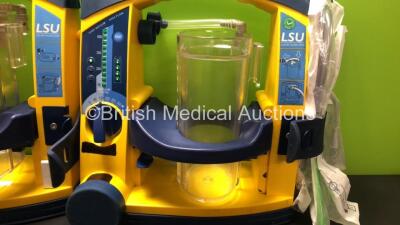 4 x Laerdal LSU Suction Units with 4 x Suction Cups (All Power Up) *78092081144 - 78181690186 - 78081354298 - 78111799914* - 2