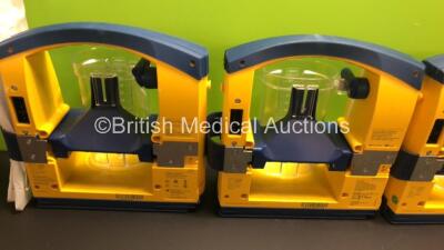 4 x Laerdal LSU Suction Units with 4 x Suction Cups (All Power Up) *78092081144 - 78181690186 - 78081354298 - 78111799914* - 6