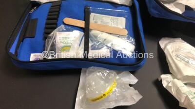 6 x Intubation Bags Containing Various Intubation Instruments - 4