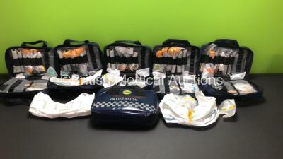 6 x Intubation Bags Containing Various Intubation Instruments