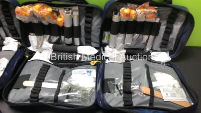 6 x Intubation Bags Containing Various Intubation Instruments - 2