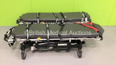 2 x Ferno Pegasus Ambulance Stretchers with Mattresses (Hydraulics Tested Working) *S/N PEG5268 / PEG3516*