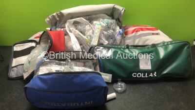 5 x Ambulance Bags All Including Dressings, Bandages, Catheters, Syringes and First Aid Accessories