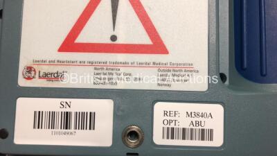 1 x Laerdal HeartStart FR2+ Defibrillator (Powers Up with Stock Battery - Not Included) and 1 x Laerdal HeartStart FR2 Defibrillator (No Power) with 2 x Carry Cases - 4