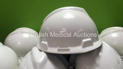 12 x White Safety Helmets - 2