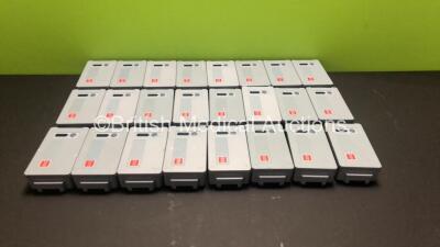 24 x Physio-Control Ref - 21330-001176 Li-Ion Lifepak 15 Rechargeable Batteries (All with Charge) *Stock Photo Taken*