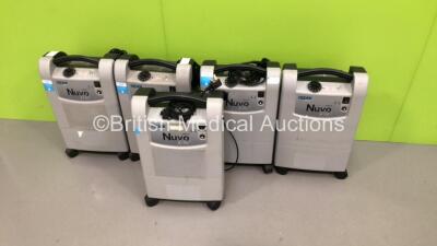 5 x Nidek Medical Nuvo Lite 3 Mark 5 Oxygen Concentrators (All Power Up) * Stock Photo Taken * - 2