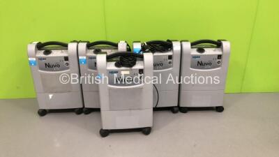 5 x Nidek Medical Nuvo Lite 3 Mark 5 Oxygen Concentrators (All Power Up) * Stock Photo Taken *