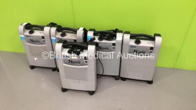 5 x Nidek Medical Nuvo Lite 3 Mark 5 Oxygen Concentrators (All Power Up) * Stock Photo Taken * - 2