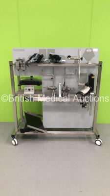 Eschmann Operating Table Accessories Trolley with Job Lot of Assorted Operating Table Attachments * Asset No N/A *