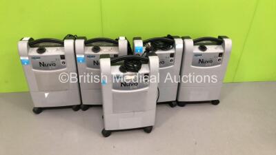 5 x Nidek Medical Nuvo Lite 3 Mark 5 Oxygen Concentrators (All Power Up) * Stock Photo Taken * - 2