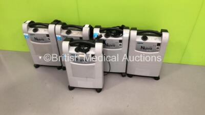 5 x Nidek Medical Nuvo Lite 3 Mark 5 Oxygen Concentrators (All Power Up) * Stock Photo Taken * - 2