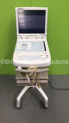 Mortara ELI 350 ECG Machine on Stand with 1 x 10-Lead ECG Lead (Powers Up)