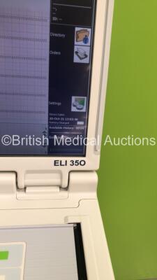 Mortara ELI 350 ECG Machine on Stand with 1 x 10-Lead ECG Lead (Powers Up) - 8