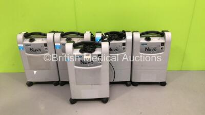 5 x Nidek Medical Nuvo Lite 3 Mark 5 Oxygen Concentrators (All Power Up) * Stock Photo Taken *