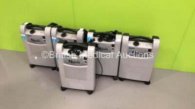 5 x Nidek Medical Nuvo Lite 3 Mark 5 Oxygen Concentrators (All Power Up) * Stock Photo Taken * - 2