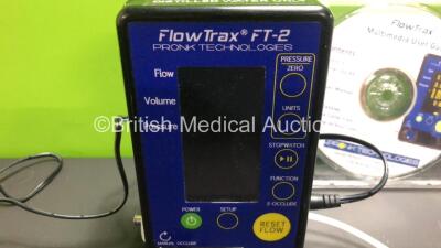 Pronk Technologies FlowTrax FT-2 Infusion Pump Analyzer with Power Supply and Accessories (Powers Up with Fault and Some Casing Damage - See Photo) - 2