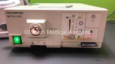 Mixed Lot Including 1 x Olympus CLV-S20 Light Source, 1 x Arjo Flowtron ACS900 Leg Pressure Therapy Unit *Mfd 2018* (Both Power Up) - 2