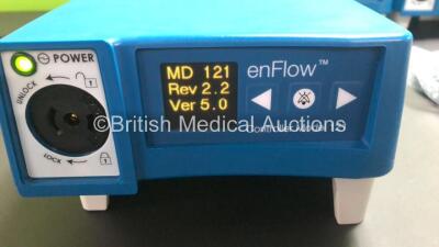 6 x enFlowModel 121 Controllers with 6 x Model 100 IV Blood-Fluid Warmers (All Power Up) - 3