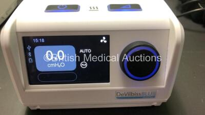 Job Lot Including 3 x DeVilbiss Blue Auto Plus CPAP Units with Power Supplies (All Power Up) 6 x DeVilbiss SleepCubes (2 x Standard, 2 x Standard Plus, 2 x AutoPlus) and 1 x Fisher&Paykel MR850AEK Humidifier *Mfd 2019* (All Power Up) - 3