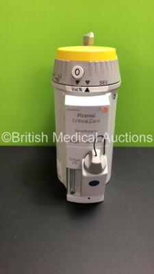 Piramal Critical Care Drager Sevoflurane Vapor 2000 Vaporizer *Mfd 2016* **ASJD-0467**