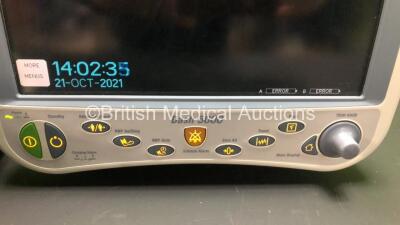 GE Dash 5000 Patient Monitor *Mfd 2008* Including ECG, NBP, CO2, BP1, BP2, SpO2, Temp/co and Printer Options with ECG, SpO2, NBP Leads, BP Cuff, Finger Sensor (Powers Up) *SD008398900GA* - 2