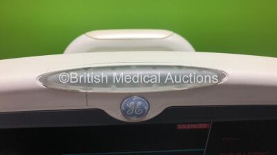 GE Dash 5000 Patient Monitor *Mfd 2008* Including ECG, NBP, CO2, BP1, BP2, SpO2, Temp/co and Printer Options with ECG, SpO2, NBP Leads, BP Cuff, Finger Sensor (Powers Up) *SD008398900GA* - 3