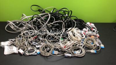 Job Lot of Patient Monitor Leads Including GE NBP, GE IP1-IP2, GE SpO2 and ECG