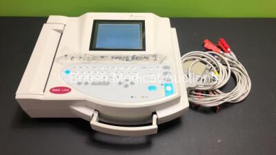 GE Marquette MAC 1200 ECG Machine with 1 x 10-Lead ECG Lead (Powers Up) *NA*