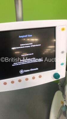 Datex-Ohmeda Aespire View Anaesthesia Machine Software Version 06.20 with Bellows,Absorber and Hoses (Powers Up) * SN APHP00459 * - 2